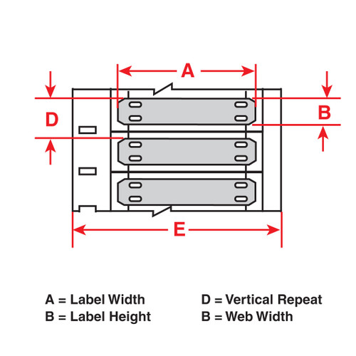 Brady Zero Halogen Cable Markers Tag (Roll) - B33-7515-7643-WT
