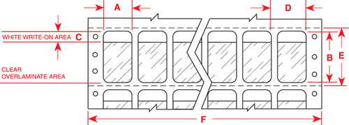 0.5" x 0.75" Brady DATAB Series Label (Pack of 10000 Labels) - DAT-55-642-10