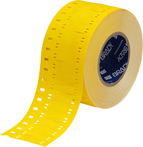 2.2" x 0.41" Brady Nomex Tag (Yellow) (Roll of 2500 Tags) - HSNX-400-2-YL