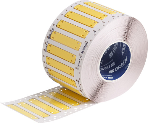 3" x 0.625" Brady Zero Halogen Cable Markers Tag (Yellow) (Roll of 1000 Tags) - HSCM-3000-0.625-YL