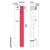 1" x 10" Zebra Z-Band Splash Wristband (Red) (Case) - 10012717-1K