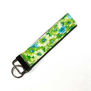 Green Floral Keychain Green Floral Keychain