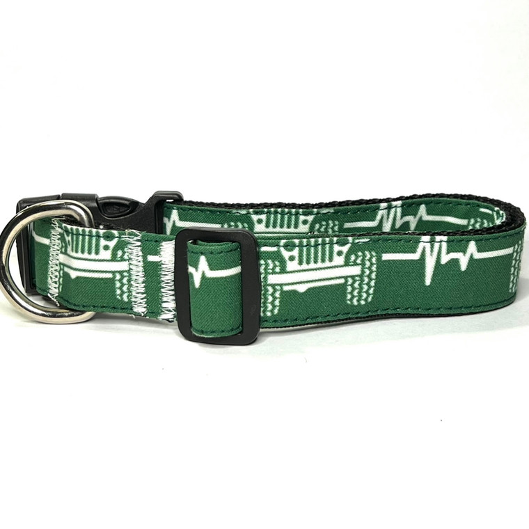 Collar- Green Jeep Print