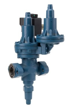 4" Port Dual Pressure Regulator, 5-150 PSIG with 4" Weld Neck  Companion Flanges, 115V/60HZ