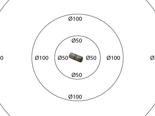 Crowned Dowel Pin, M6 X 12MM