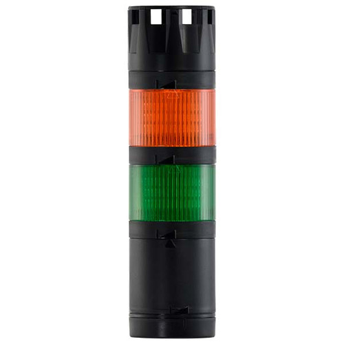 Stacklight, 120Vac LED Flashing 2-way Green Amber with Buzzer