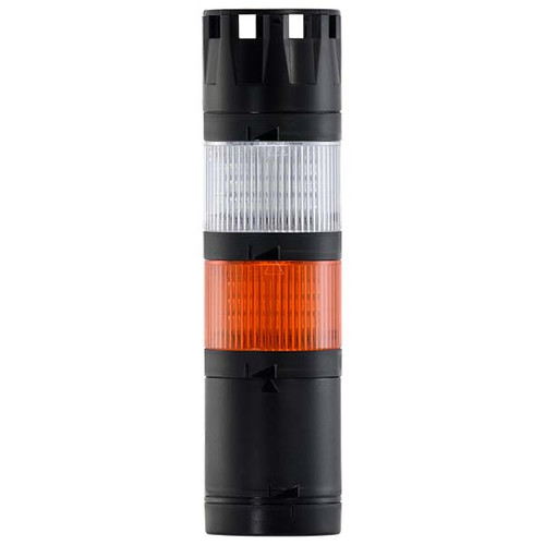 Stacklight, 24Vdc LED Flashing 2-way Amber White with Buzzer