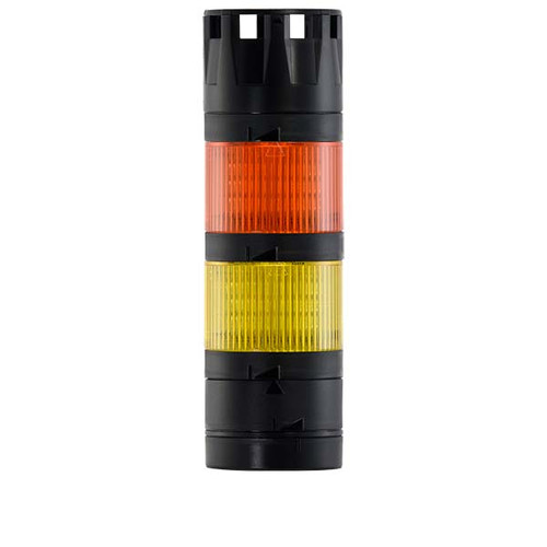 Stacklight, 24Vdc LED Flashing 2-way Yellow Amber with Buzzer