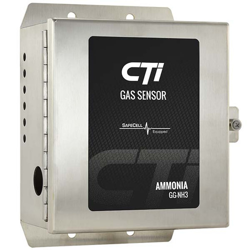 Gas Sensor, Ammonia 0-200 ppm, 4/20 mA output, 18 ga Stainless Steel Enclosure