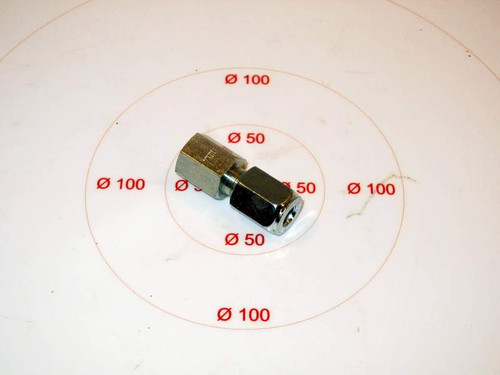 Stainless Steel Conntector, 1/4 ODT X 1/8 FPT SS