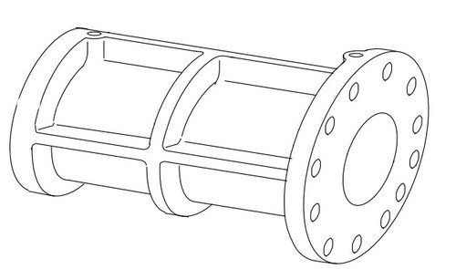 Cylinder Housing, TDS 233S/L TSTD
