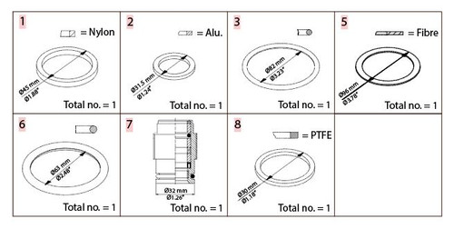 Stop Valve Repair Kit, 3"
