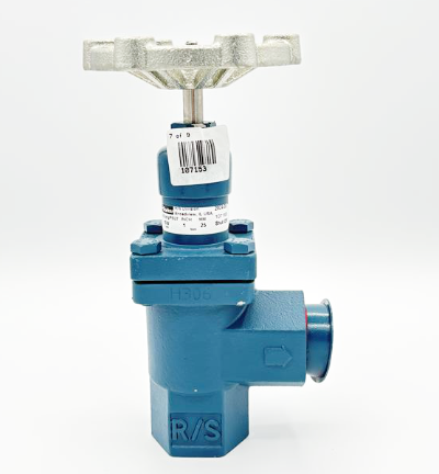 a100sh valve, blue paint, handwheel