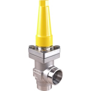 1-1/4" Angle Hand Expansion Valve, Stainless Steel, Cone Size A, Socket Weld, Seal Cap