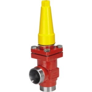 1-1/4" Angle Hand Expansion Valve, Cone Size A, Socket Weld, Seal Cap, Extended Bonnet