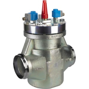 ICLX 150 6" Port Gas Powered Globe Stop Valve with Two-Step Opening, 6" Weld Neck