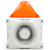 Horn/Strobe 24VDC, 117 dB, 80 tones with 4 inputs, white body, Amber lens, weather proof enclosure