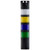 Stacklight, 120Vac LED Flashing 4-way Green Blue Yellow White with Buzzer