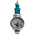 Regulator for 34L calibration gas bottle. Fixed 0.3 LPM flowrate, Integral 600psi pressure gauge