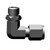 Threaded Elbow, 3/8 90 Deg