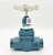 blue painted valve, gt100sh , handwheel