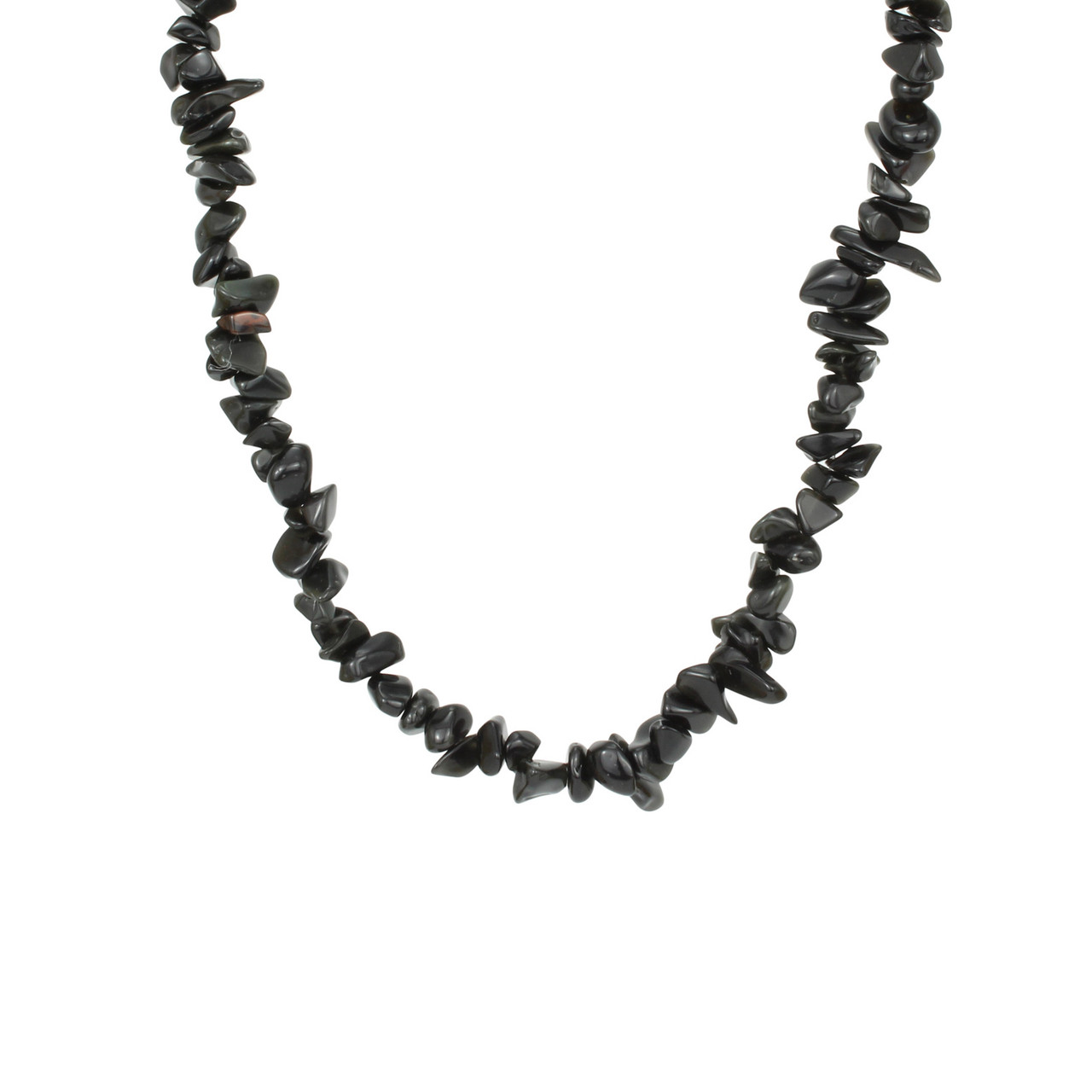 OBSIDIAN NECKLACE | SLIDING KNOTS