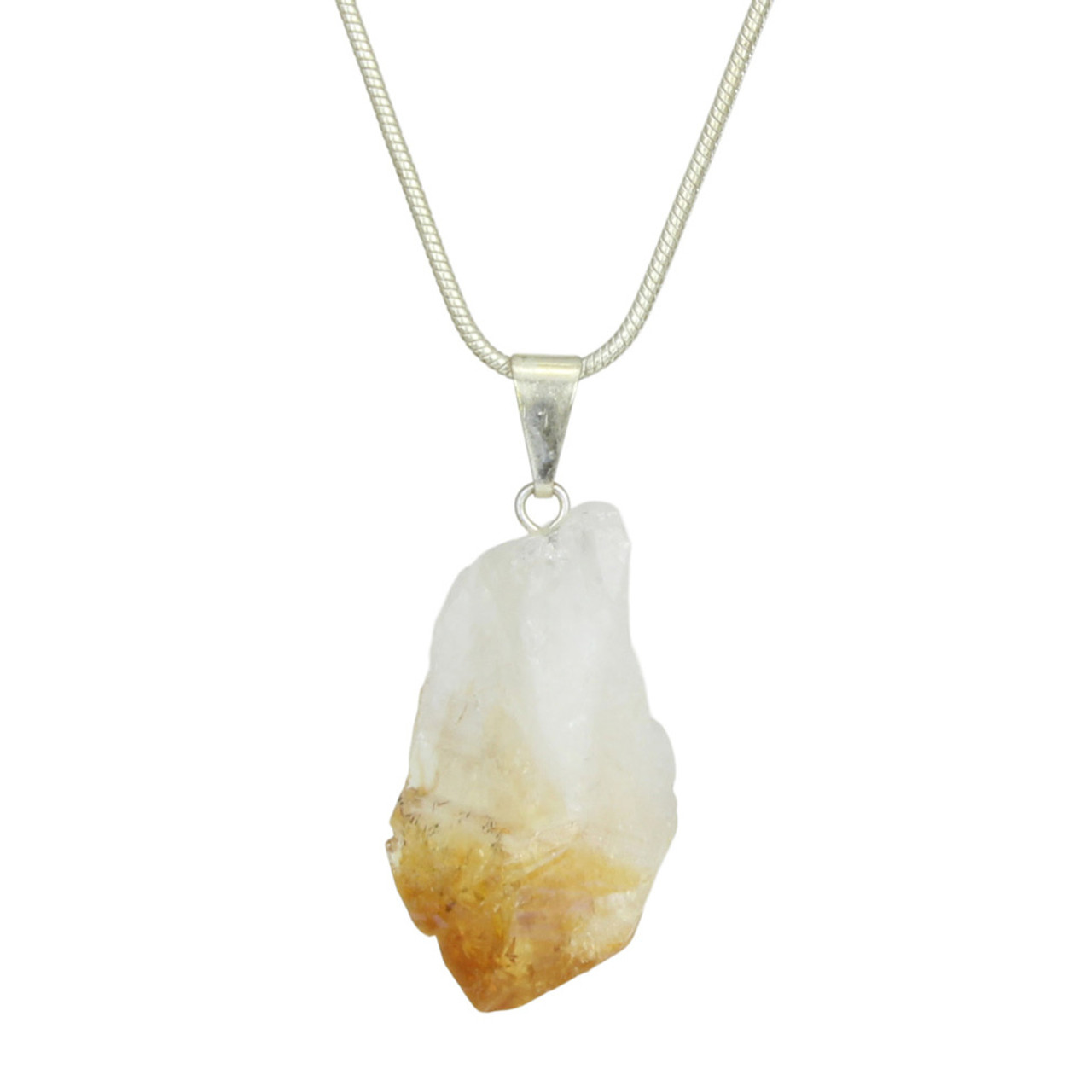 Large Citrine Wire Wrapped Necklace – Secret Crystal Garden