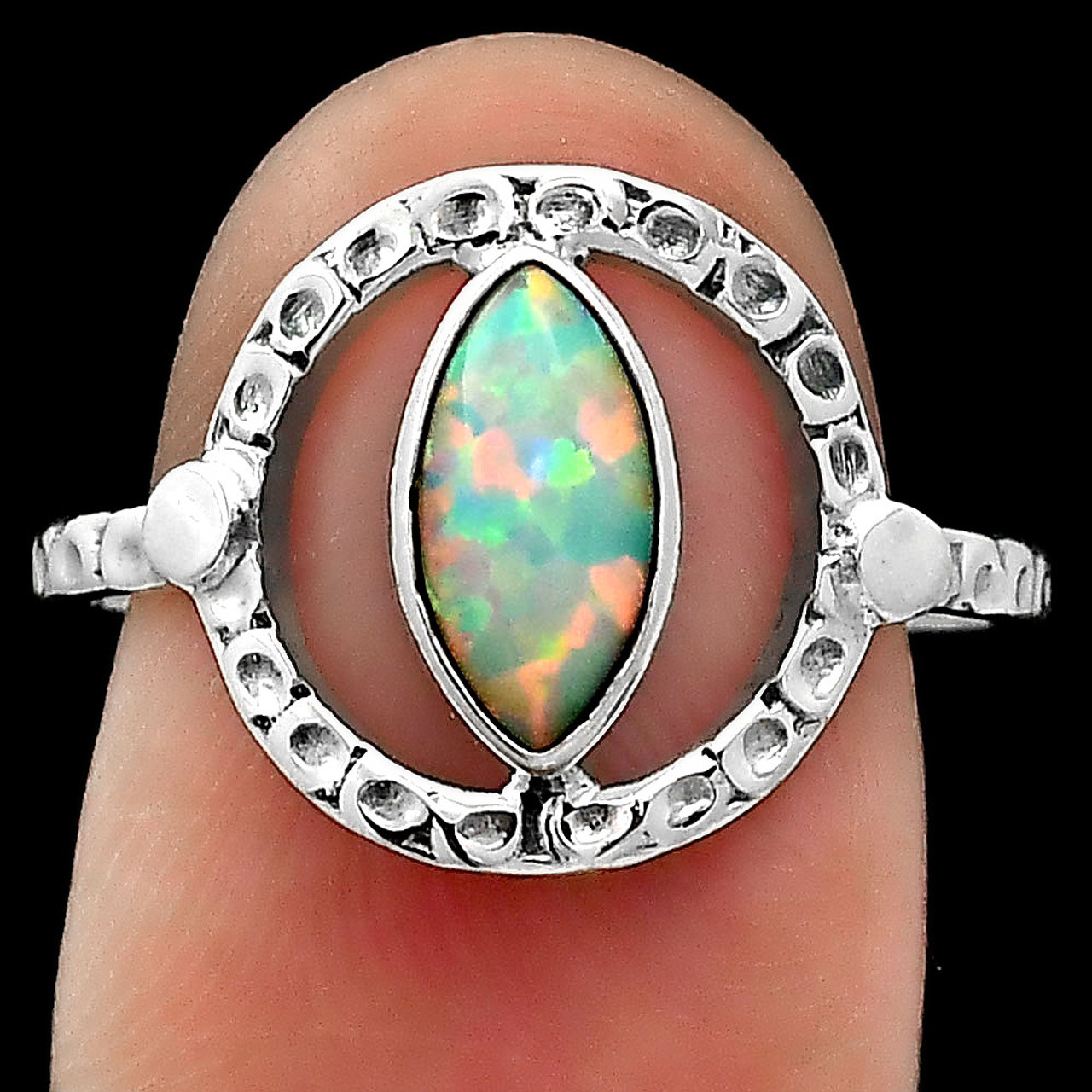 The Ultimate Mexican Fire Opal and Diamond Ring - Larc Jewelers