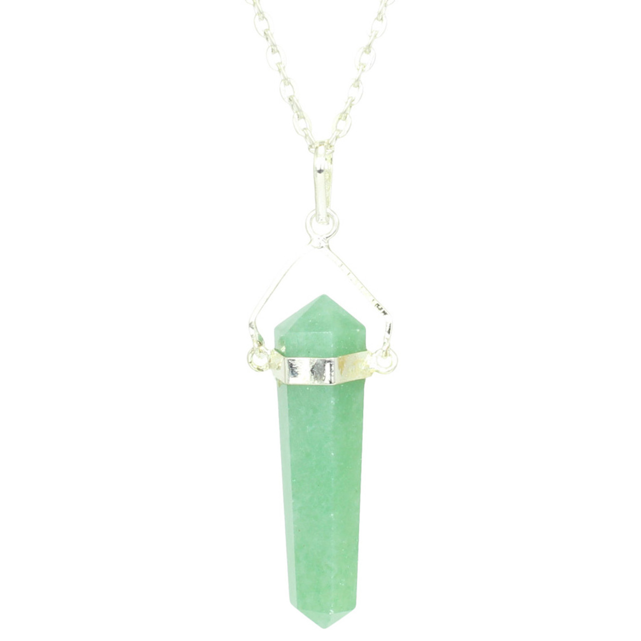 Elle” Aventurine Stone Slim Locket Necklace by Monica Rich Kosann