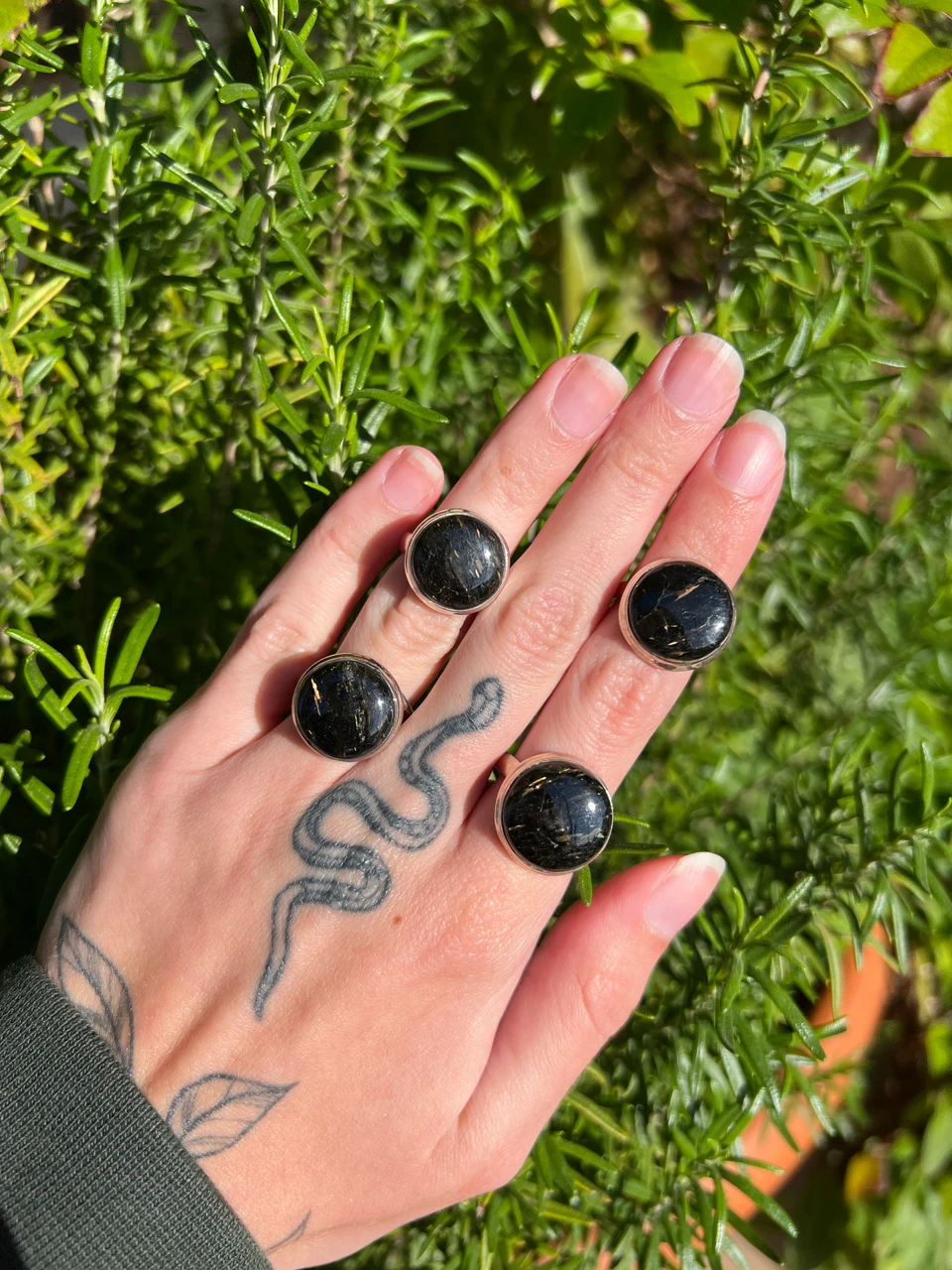 Sterling Silver Nuumite Rings