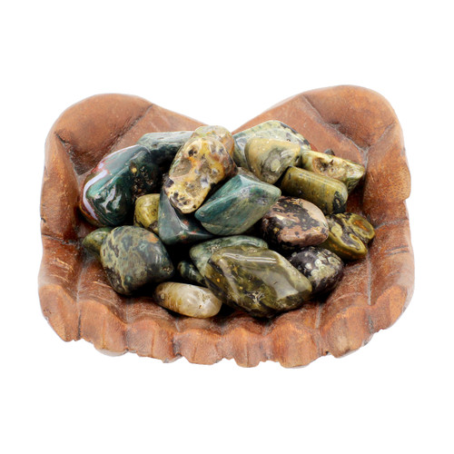 Sea Jasper ~ 

A mineral from Madagascar, also called Orbicular Jasper which contains variably colored orbs or spherical inclusions within the stone. Aids in out of body experiences and journeying. A powerful protection stone connected with Shamanism, helps one to discover personal animal totems and how to work with them.