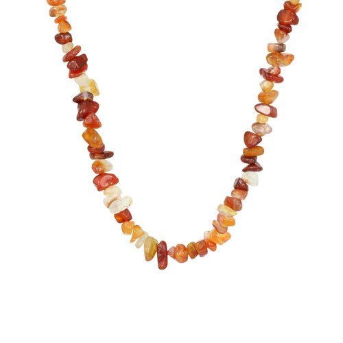 Carnelian Long Chip Necklace