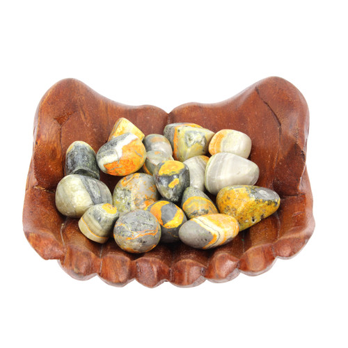 Bumble bee Jasper ~ 

An Earth Energy Stone, supporting the Sacral and Solar Plexus Chakras. Used to enhance creativity and personal power. Assists in self-esteem, easing stress & worry of other people’s judgement. Brings positivity, joy and vitality to the user’s life.