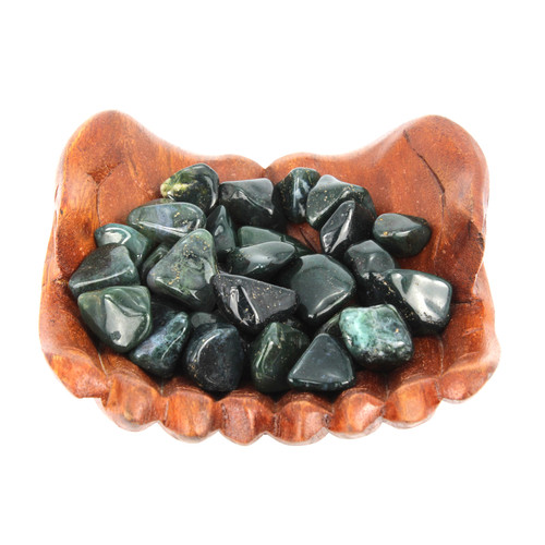 Moss Agate ~

A stone of growth attracting abundance on all levels. Helps to increase prosperity and expansion in business. Also known for its benefits in promoting the growth of new crops. Planted in a pot or flower bed, it increases the overall health of plants. Enhances mental concentration, persistence, and endurance. Useful for clearing personal energy and grounding. Attracts new friendships, love, or the re-growth of a former love.