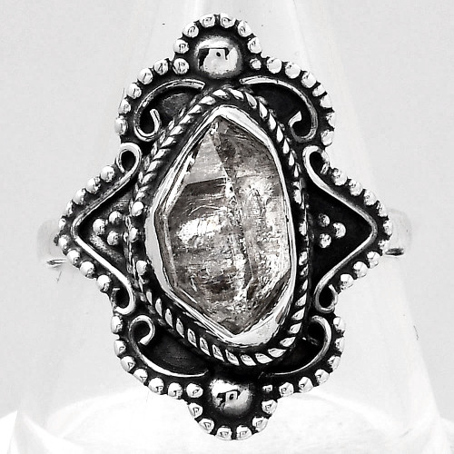 Herkimer Diamond Ring Size - 8.5