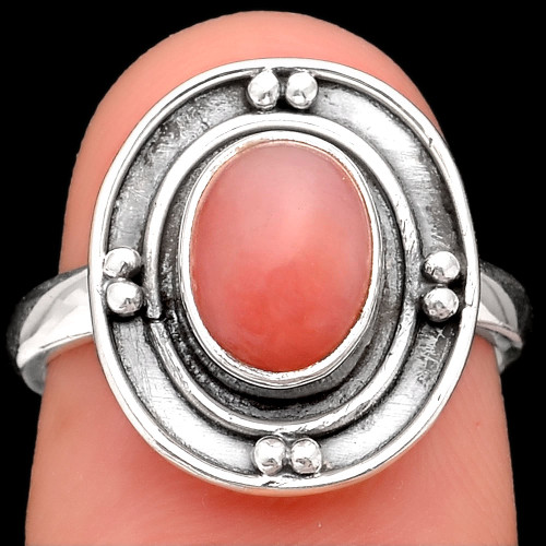 Natural Pink Opal - Australia Ring Size - 7