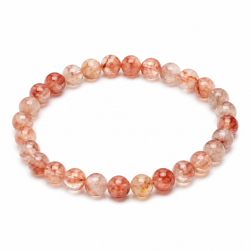 Fire Quartz Sphere Bracelet 6mm