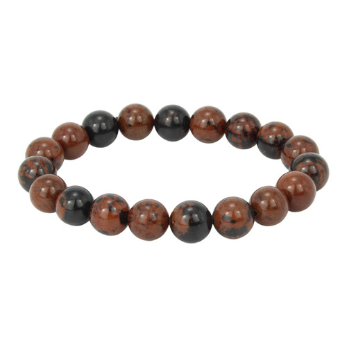 Mahogany Obsidian Sphere 10mm Bracelet