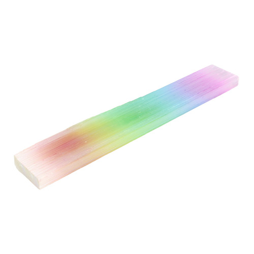 Selenite Aura Bars ~

Also known as Satin Spar or Feather Gypsum. Selenite is a calcium sulfate mineral, which is a variety of Gypsum that crystallizes in many forms with slightly different chemical compositions. All retain similar metaphysical properties. First discovered in 1747 and named after the Greek word for ‘moon’. Selenite is pure white light captured in physical form and is a must-have for every spiritual practitioner or anyone working on their own energies. Great for restoration of one’s auric field and spiritual body. Recharges any environment it is placed in and is believed to be one of the strongest stones for cleansing negative energy from people and even other stones. Meditating with Selenite raises awareness and intuition.