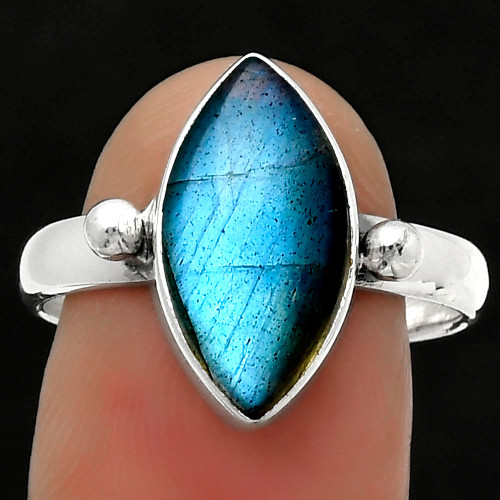 Blue Labradorite  Ring Size - 9