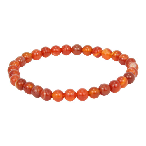 Red Agate Sphere Bracelet 6mm