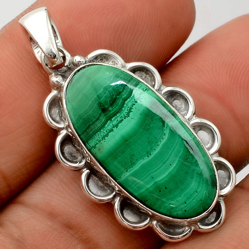 Natural Malachite Eye - Congo Pendant