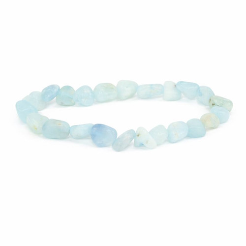 Aquamarine Quartz Small Tumbled Bracelet