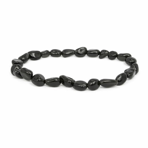 Black Obsidian Small Tumbled Bracelet