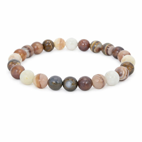 Coffee Agate Sphere Bracelet