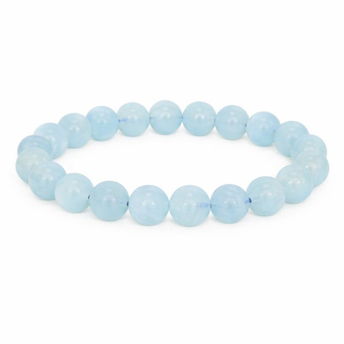 Aquamarine Quartz Sphere Bracelet