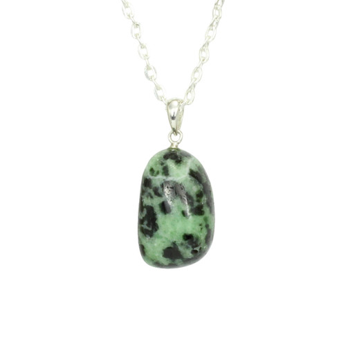 Ruby Zoisite Pendant Necklace, Polished