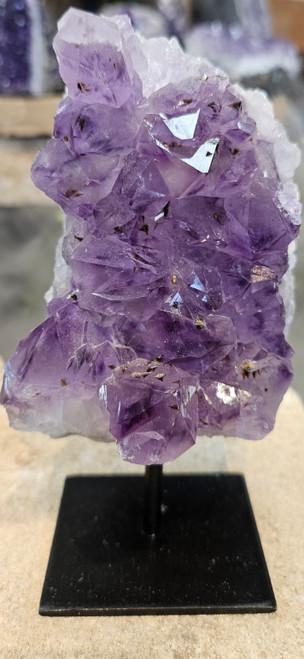 Amethyst - Natural Sharp Edges with Stand