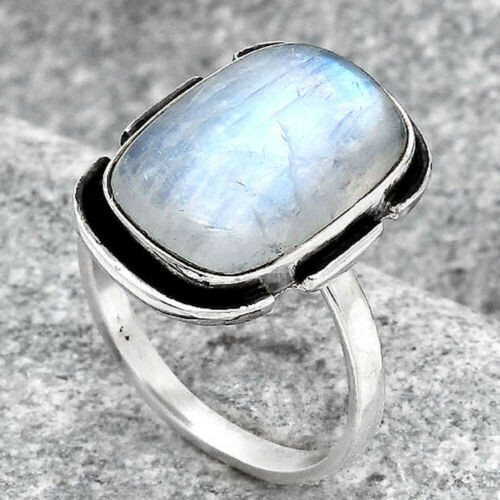 Rainbow Moonstone Rounded Rectangle Ring ~

Rainbow Moonstone ~ A Goddess stone that is associated with the magic of the moon. Most powerful time to use a moonstone is during a full moon. Brings good fortune, success and love. Assists in foretelling the future. Enhances intuition and promotes inspiration. A passionate love stone, stimulating kundalini energy. An excellent stone to use during meditation to understand oneself.