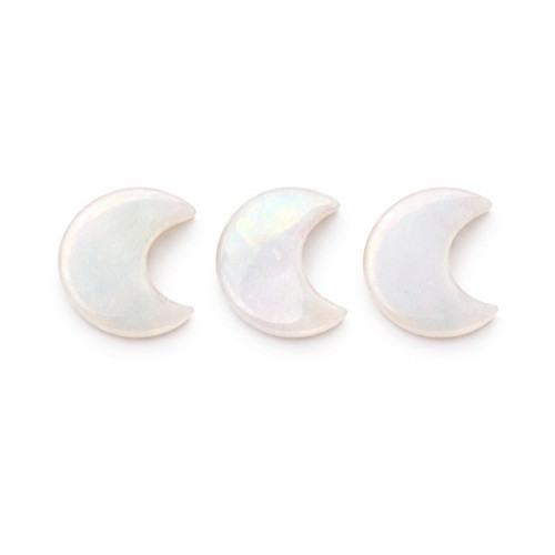Aura Quartz Moon Carving